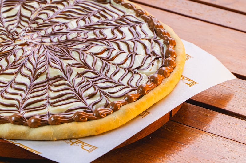 Nutella dessert pizza at Seasons pizza