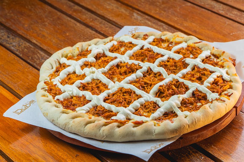 Spring greens seasons pizza with asparagus and pea